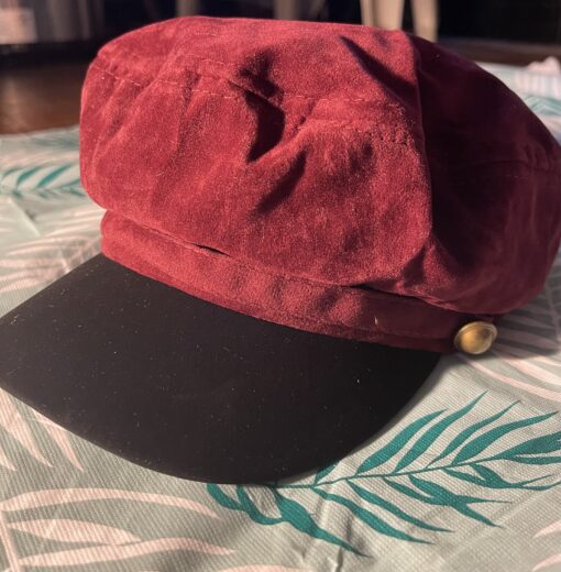 Cabbie Rope Band Velvet Fiddler Cap - Image 2